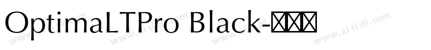 OptimaLTPro Black字体转换